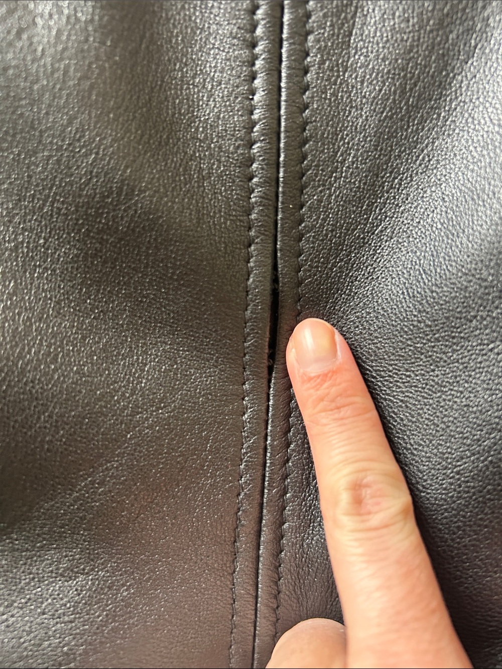 Zara Real Black Leather Moto Jacket - Picture 6 of 6